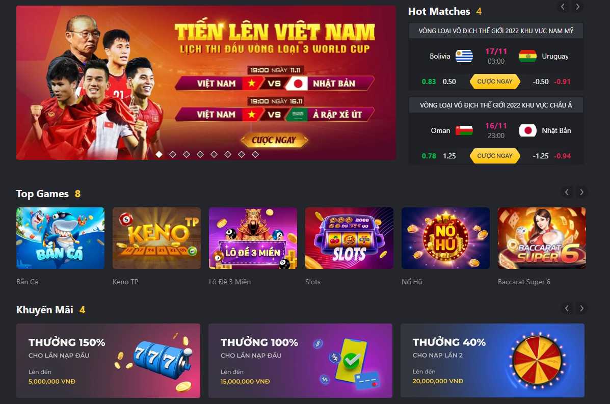 Giới thiệu Sảnh Cá cược VIP 13Win - 13Win